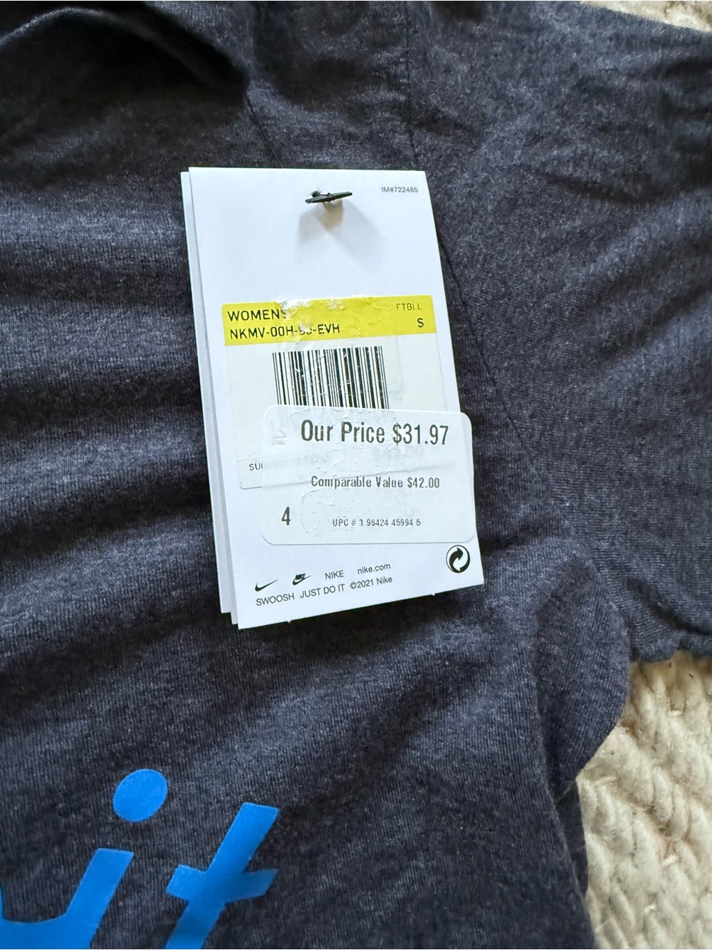Nike Detroit Lions Short-Sleeve Tee with Blue Script small nwt nfl apparel small - Picture 5 of 6